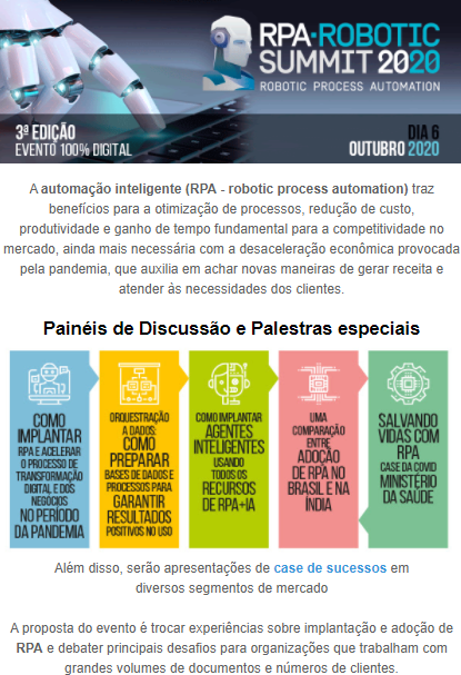 RPA – Robotic Summit 2020
